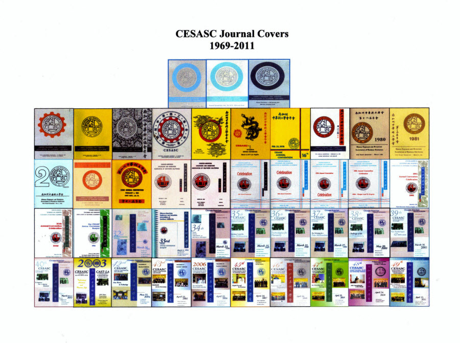 Journal covers of CESASC since 1969